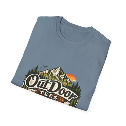 Outdoor Tees Graphic T-Shirt — Mountain Camping Adventure Design