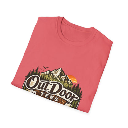 Outdoor Tees Graphic T-Shirt — Mountain Camping Adventure Design
